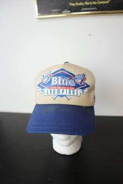 Vintage 90s MLB Toronto Blue Jays Labatt Blue Back 2 Back Champions Snapback Hat